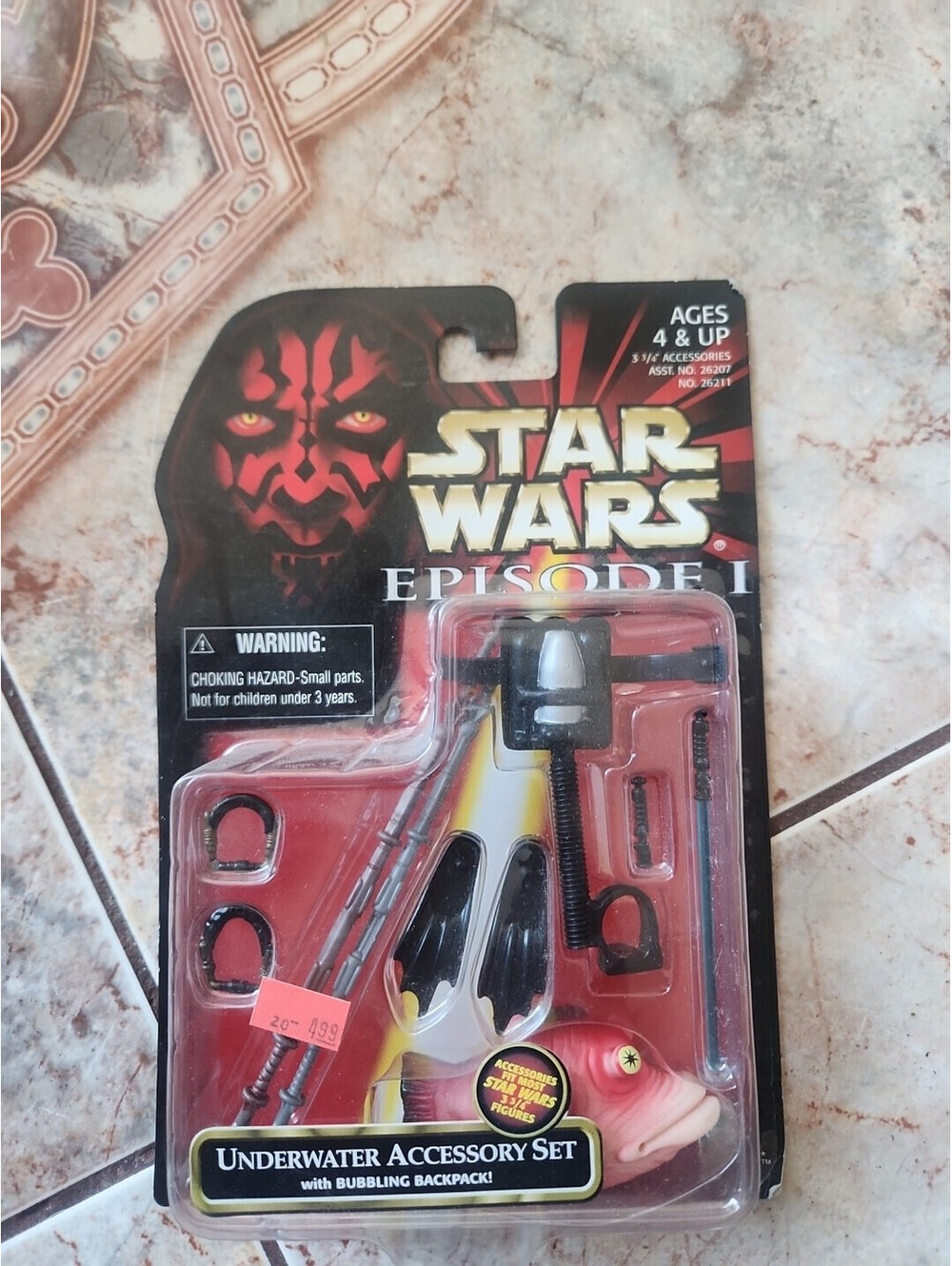 1998 Hasbro Star Wars Episode 1 Underwater Accessory Set 3.75" Figure Parts NIB!